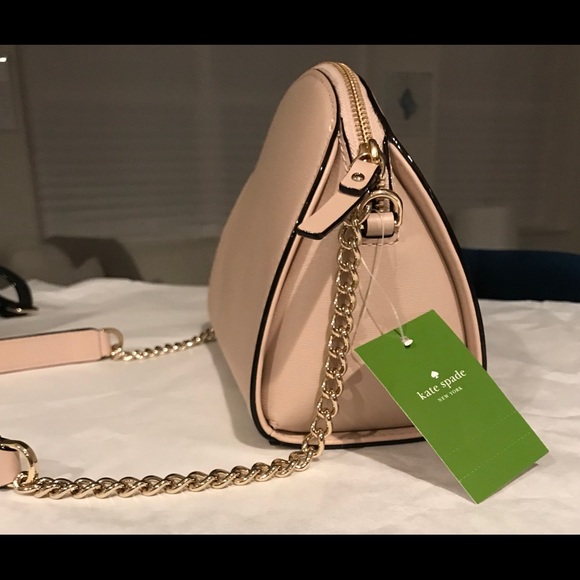 ✨SOLD!!!✨♠️Kate Spade NWT! Blush Leather Chain Bag - Picture 4 of 9